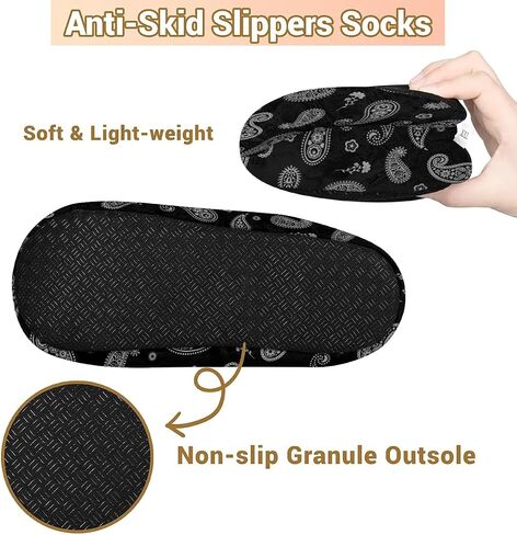 House Slippers for Women Men Winter Fuzzy Memory Foam Slippers Indoor Warm Full Slippers in Kuwait