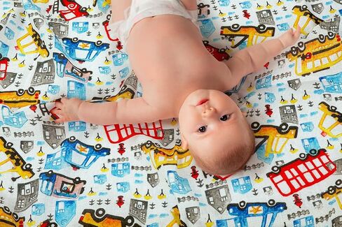 DREAMS & DIMPLES Muslin Swaddle Blankets 4 Pack Premium 100% Cotton Baby Swaddle Blanket Soft & Breathable 47" X 47" Baby Receiving Blankets for Boys and Girls (Into The Jungle) in Saudi Arabia
