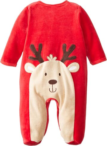 Little Me Baby-Boys Newborn Reindeer Velour Footie in Saudi Arabia