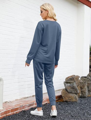 Bofell Lounge Sets for Women Tie Dye Two Piece Pjs Casual Loungewear Sets L in Kuwait