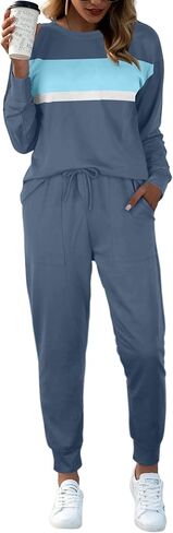 Bofell Lounge Sets for Women Tie Dye Two Piece Pjs Casual Loungewear Sets L in Kuwait