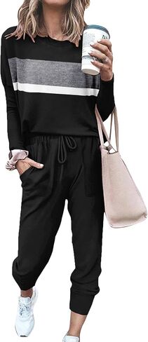 Bofell Lounge Sets for Women Tie Dye Two Piece Pjs Casual Loungewear Sets L in Saudi Arabia