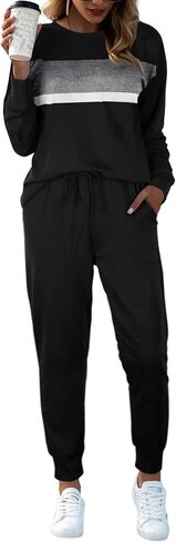 Bofell Lounge Sets for Women Tie Dye Two Piece Pjs Casual Loungewear Sets L in Saudi Arabia