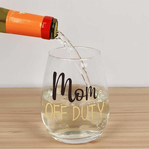 Futtumy Dad and Mom Gift Set, Dad & Mom off Duty Whiskey Glass and Stemless Wine Glass Combo, Gift for Father’s Day Mother’s Day Christmas Birthday Daily Use Baby Shower for Dad Mom New Parents in Saudi Arabia