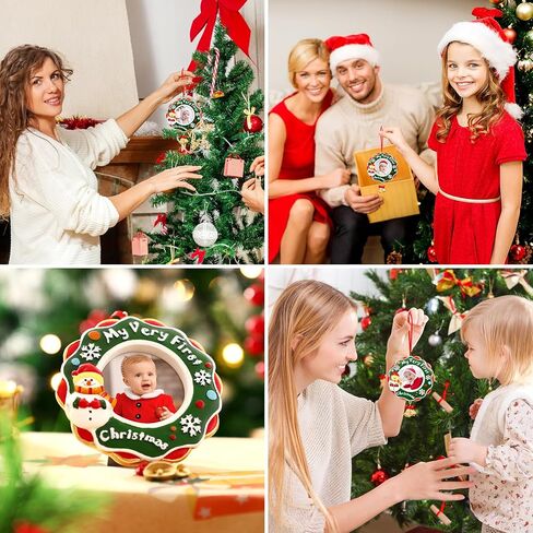 عيد الميلاد 2022 الطفل الراتنج إطار الصورة التذكارية اللوحة ذكرى الحلي لشجرة عيد الميلاد شنقا إطار الصورة الراتنج عيد الميلاد الحلي تذكار عيد الميلاد in Kuwait