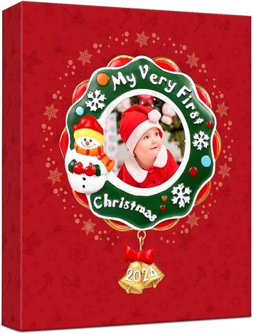 عيد الميلاد 2022 الطفل الراتنج إطار الصورة التذكارية اللوحة ذكرى الحلي لشجرة عيد الميلاد شنقا إطار الصورة الراتنج عيد الميلاد الحلي تذكار عيد الميلاد in Kuwait