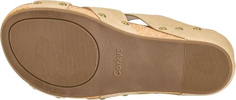 Corkys Footwear Cut It Out 2.5-Inch Heel Wedges with Memory Foam Insoles, Hook & Loop Closure, Unique Cut-Out Design – Stylish & Comfortable Fall Essential in Kuwait