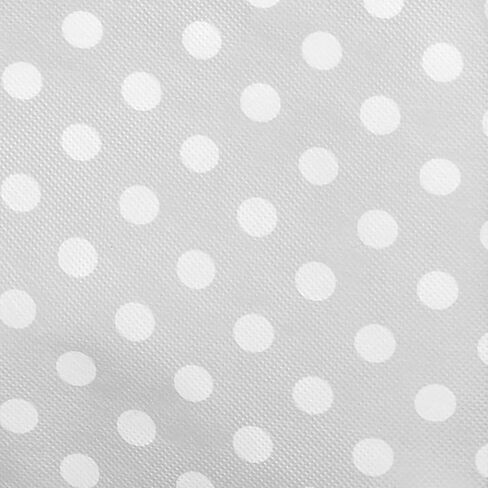 mDesign Fabric Drawer Storage Divider Organizer Bins for Nursery, Kids Bedroom Dresser, Closet, Shelf, Playroom Organization, Hold Clothes, Toys, Diapers, 2 Pack, Gray/White Polka Dot in Saudi Arabia