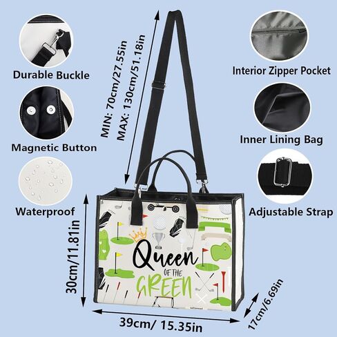 WZMPA Golf Queen Survival Kit Golf Player Gifts Queen of the Green Golf Zipper Bag Golfing Travel Accessories (Queen Green TG) in Saudi Arabia