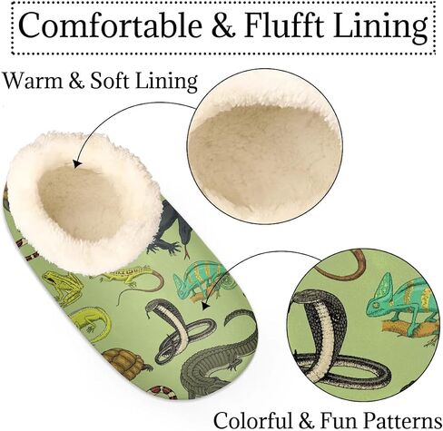 Women's Slippers Comfy Warm House Slippers for Women Men, Fuzzy Slip-on Plush Ladies Slippers Socks for Winter Bedroom Indoor and Outdoor in Kuwait
