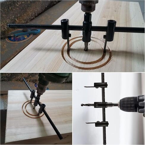 LANIAKEA 1-3/16 بوصة إلى 7-7/8 بوصة قابل للتعديل دائرة ثقب المنشار القاطع 30-200 مللي متر الخشب دريوال مثقاب قطع مستديرة للمنزل DIYer in Kuwait