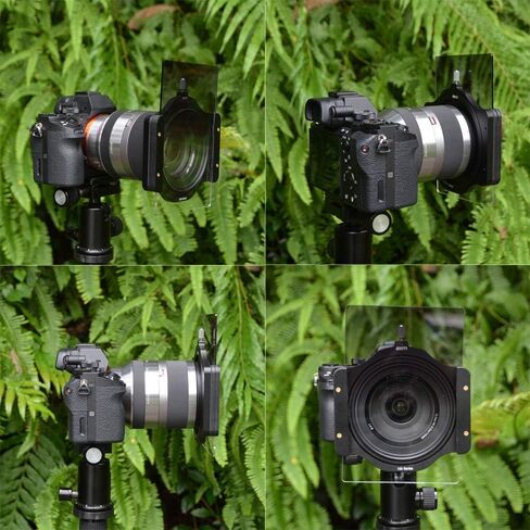 SIOTI Camera Metal Square Filter System Holder, with 62mm-67mm Adapter Ring, Compatiable with ND/Gradient ND 100 * 100 * 2.0mm and 100mm*150 * 2.0mm Thickness Square Filter (62mm) in Saudi Arabia