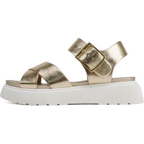 Soda “Carter" ~ Women Open Round Toe Crisscross Upper Lug Sole Platform Sandal with Adjustable Ankle Strap