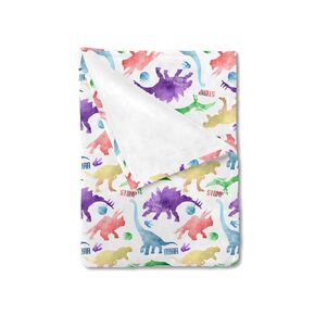 Colorful Dinosaur Baby Blanket for Boy & Girl Dinosaur Swaddle Blanket Soft Flannel Receiving Blankets Rainbow Dinosaur Infant Newborn Nursery Toddler Bedding Blankets Crib Stroller Playmat 30x40