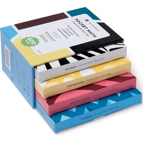 Think Tank Scholar 681 Math Flash Cards & Math Dice (Award Winning) Addition, Subtraction, Multiplication & Division - All Facts & Games - Kids Ages 4+ Kindergarten, 1ST, 2ND, 3RD, 4TH, 5TH, 6TH Grade