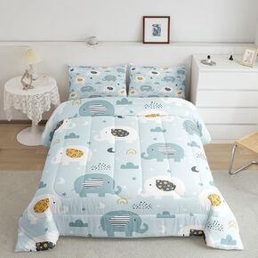 Cartoon Dino Excavator Comforter Set Twin Size, Cartoon Car Dinosaur Construction Comforter Set Kids toddler Construction Vehicles Comforter Construction Site Cars Duvet Set Microfiber Quilt Set