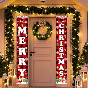 Halloween Decorations Door Banners, 70 Inch Halloween Decor Porch Banner with Trick or Treat & Hocus Pocus, Cute Halloween Hanging Banners for Party, Outdoor, Indoor, Door, Wall Decorations (Black)