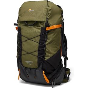 Lowepro PhotoSport X Backpack 35L AW with Recycled Fabrics, Camera Backpack for Reflex and Mirrorless, Rear Access, Removable Camera Insert, Mountaneering dedicated Features, Size M/L, Dark Grey/Green