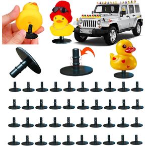 Duck Holder for Jeep Dash, Rubber Duck Mount, Fixed Display, 2024 Upgrade Locking Ring (10)