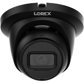Lorex 2K IP Wired Turret Security Camera, Listen-in Audio, Smart Motion Detection, Black [Cable NOT Included]