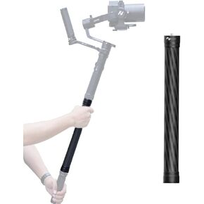 FeiyuTech Carbon Fiber Extension Bar 11 inches, Lightweight with 1/4" Hole/Screw for Smartphone/Camera Handhold Gimbal Stabilizer, Action Camera and Tripod.