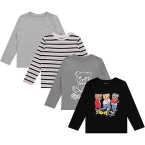 Stitch & Stone Boys 4 pk LS Graphic Tops