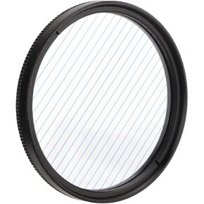 52mm/55mm/58mm Blue Streak Filter,Special Effects Lens Filter Anamorphic Optical Glass with Aluminum Alloy Frame, for, for Nikon, for, for Fujifilm, etc (55mm/2.2in)