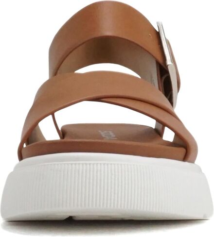 Soda “Carter" ~ Women Open Round Toe Crisscross Upper Lug Sole Platform Sandal with Adjustable Ankle Strap in Kuwait