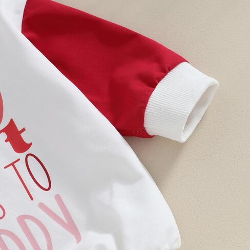 Dcohmch Baby Girl Valentine’s Day Outfits My Heart Belongs to Daddy Printed Romper Onesie Newborn Spring Clothes in Saudi Arabia