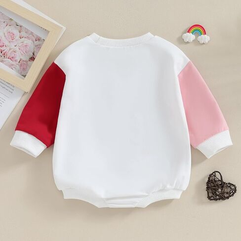 Dcohmch Baby Girl Valentine’s Day Outfits My Heart Belongs to Daddy Printed Romper Onesie Newborn Spring Clothes in Saudi Arabia