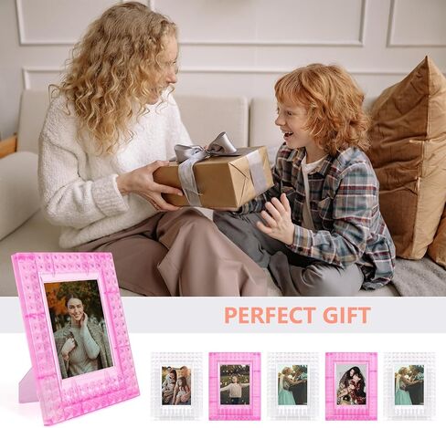 إطار صور صغير 2x3 - 6 إطارات صور بلاستيكية صغيرة متوافقة مع فيلم Fujifilm Instax/Polaroid 2 x 3 - إطار فيلم Fuji Instax - ملون in Kuwait