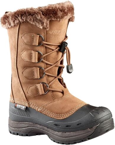 Baffin Women's Chloe Waterproof Snow Boot Round Toe Charcoal 6 M in Saudi Arabia