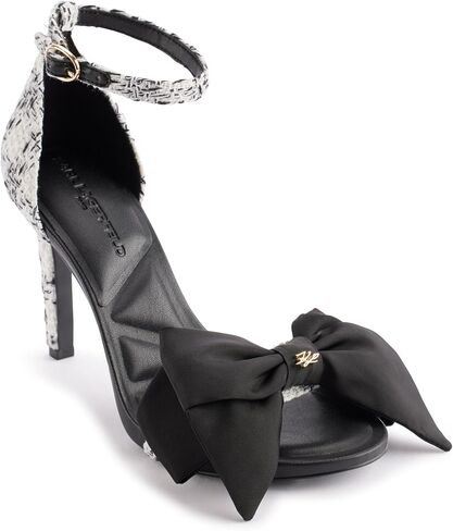 KARL LAGERFELD Women's Kenz Bow Evening Ankle Strap Heeled Sandal in Saudi Arabia