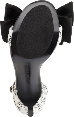 KARL LAGERFELD Women's Kenz Bow Evening Ankle Strap Heeled Sandal in Saudi Arabia