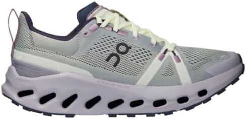 On Women's Cloudsurfer Trail Hiking Shoe, Seedling/Lilac (Seedling|Lilac, US Footwear Size System, Adult, Women, Numeric, Medium, 8) in Kuwait