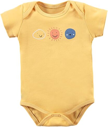 Toddler and Baby Unisex Bodysuit 2 Pack Set Short Sleeve Bodysuit Baby for 0-24 Months Babies Baby Girl Boy in Kuwait