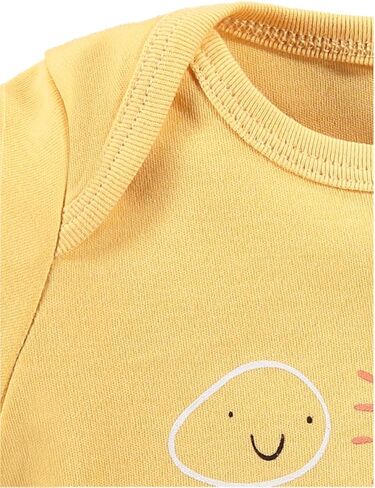 Toddler and Baby Unisex Bodysuit 2 Pack Set Short Sleeve Bodysuit Baby for 0-24 Months Babies Baby Girl Boy in Kuwait