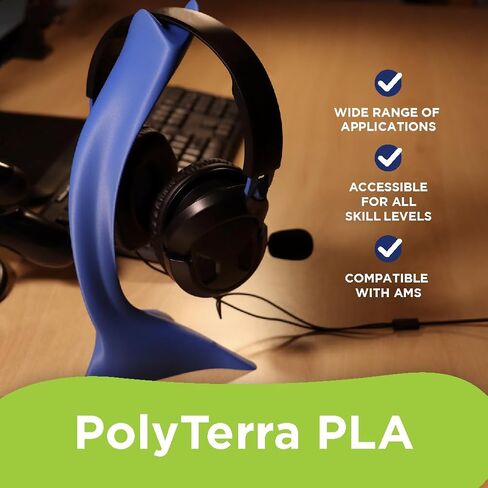 Polymaker Matte PLA Filament 1.75mm Black، 1.75 PLA خيوط الطابعة ثلاثية الأبعاد 1 كجم - PolyTerra 1.75 PLA Filament Black Matte خيوط الطباعة ثلاثية الأبعاد (1 شجرة مزروعة) in Kuwait