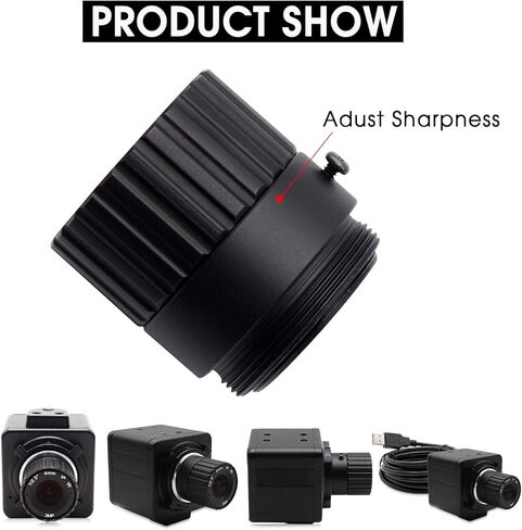 كاميرا بـ USB كاميرا ويب 2 ميجابكسل كاملة الوضوح 1080 بكسل بـ USB لنظام التشغيل Windows/Linux/Raspberry Pi، عدسة تركيز يدوية 4 مم، كاميرا بـ USB in Kuwait