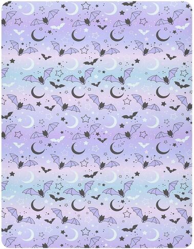 Fitted Crib Sheets for Boys Girls, Bats on The Starry Sky Soft Breathable Mattress Cover for Standard Crib & Toddler Bed Mattress, 52 * 28 in. in Saudi Arabia