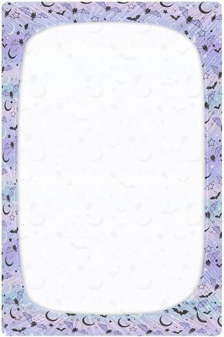 Fitted Crib Sheets for Boys Girls, Bats on The Starry Sky Soft Breathable Mattress Cover for Standard Crib & Toddler Bed Mattress, 52 * 28 in. in Saudi Arabia