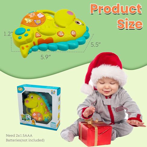 ألعاب البيانو للأطفال، ألعاب موسيقى الأطفال، ألعاب الأطفال المضيئة لمدة 12 18 36 شهرًا، ألعاب الفتيات الصغيرات ألعاب الرضع، ألعاب بيبي أينشتاين الموسيقية (ديناصور) in Saudi Arabia
