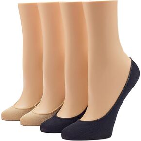 HUE Women's Hidden Sock Liners, 4 Pair Pack in Saudi Arabia