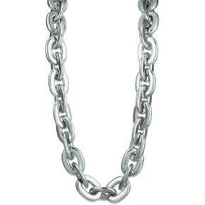 Plastic Chain Necklace Hip Hop Rapper Chain Chunky Big Fake Necklace 80s 90s Costume Necklace Accessory