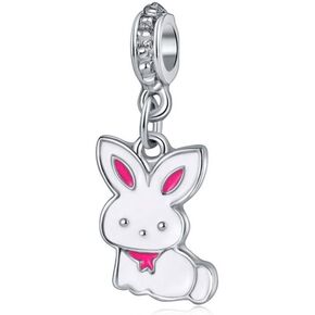 Dangle Rabbit Charm Bead