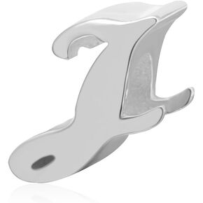 Soulbeads Alphabet Charms A-Z Letter Initial Spacer Authentic 925 Sterling Silver Charm for European Bracelet, Xmas Mothers Gifts