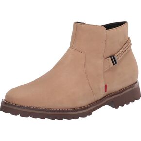 Marc Joseph New York Women's Leather Eva Lightweight Technology Columbus Circle with Braid Detail Ankle Boot