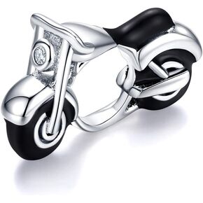 925 Sterling Silver Car Charm Motorcycle Charm Train Charm Bus Charm Travel Charm Sport Charm for Pandora Charm Bracelet