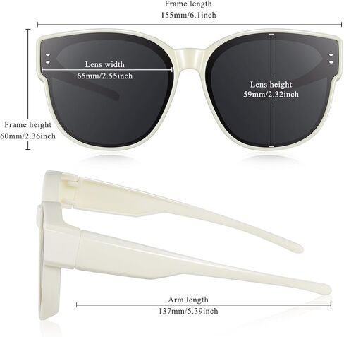 TINHAO Oversized Fit Over Glasses Sunglasses for Women Men Polarized Wrap Around Sunglasses for Driving UV Protection in Kuwait