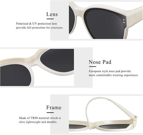 TINHAO Oversized Fit Over Glasses Sunglasses for Women Men Polarized Wrap Around Sunglasses for Driving UV Protection in Kuwait